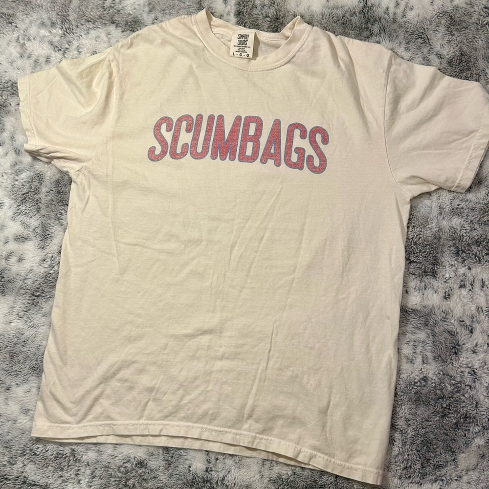 Bar Stool Sports “Scumbags” Cream T-Shirt